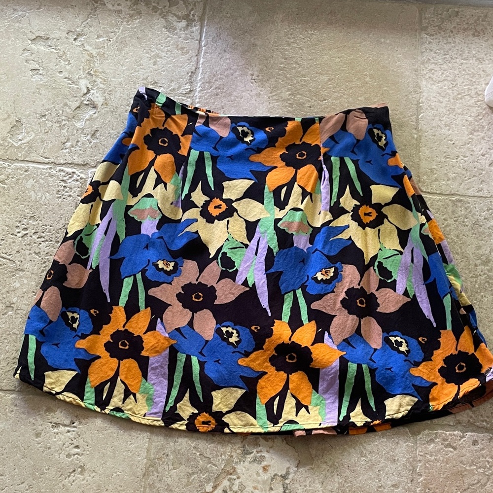 Roxy floral skirt EUC